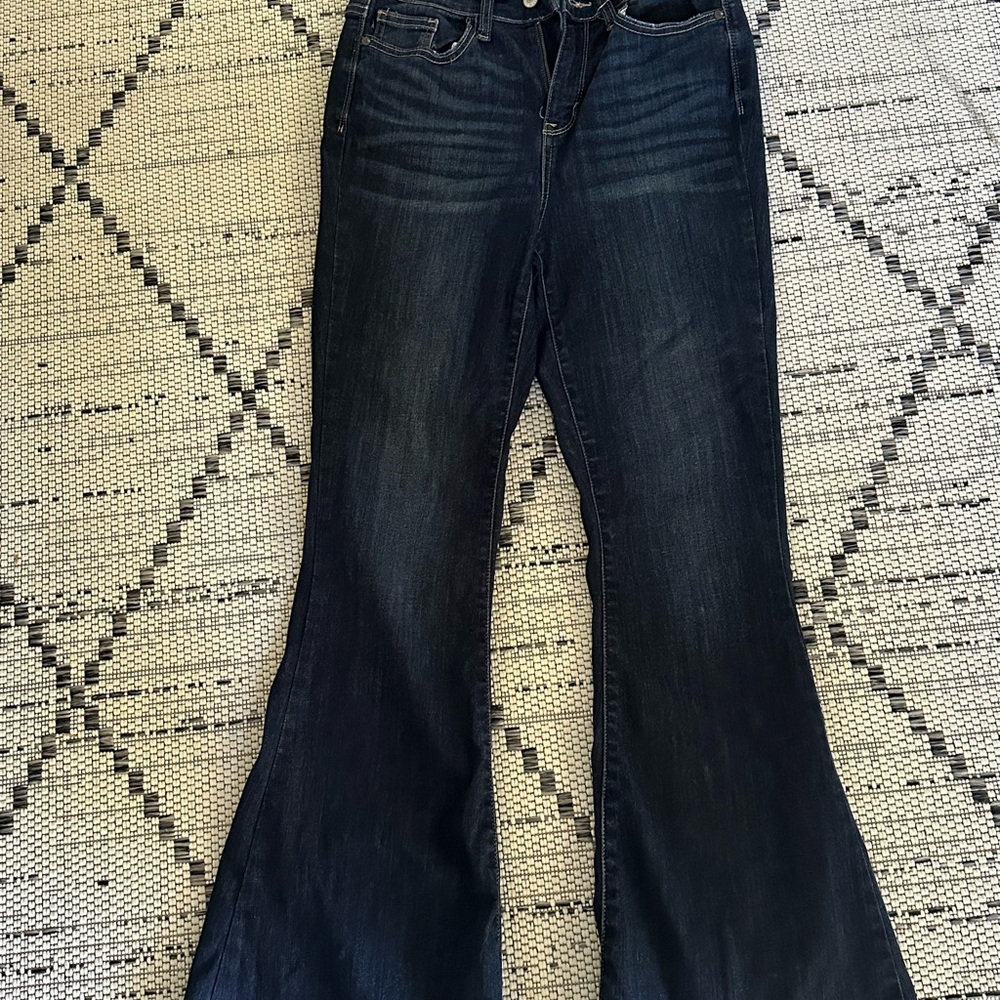 Judy Blue flare jeans juniors 7/28 worn twice